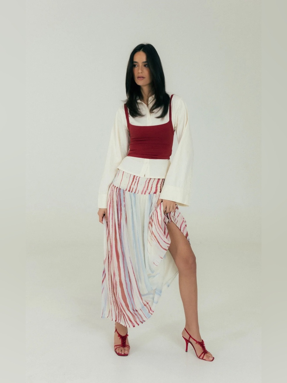Charcoal SUSANNE MAXI SKIRT